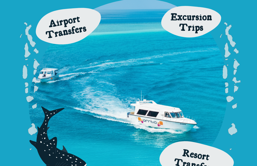 Arriva private speedboat transfer for Maldives Island Transportation from Velana International Airport.